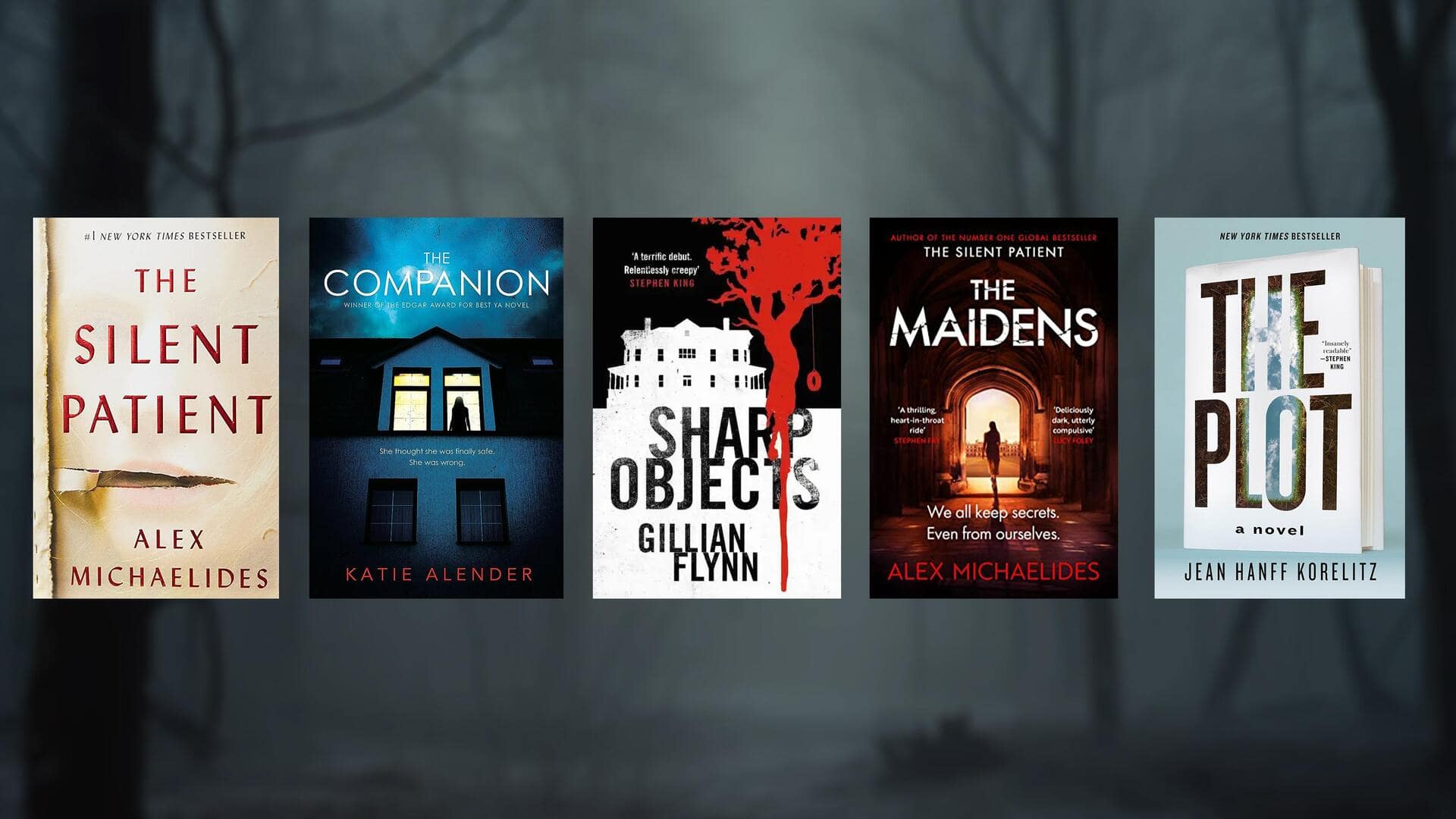 English contemporary thriller books with crazy plot twists