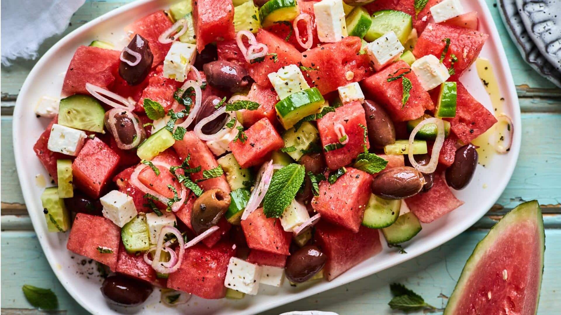 Freshen up your day with this watermelon feta salad recipe