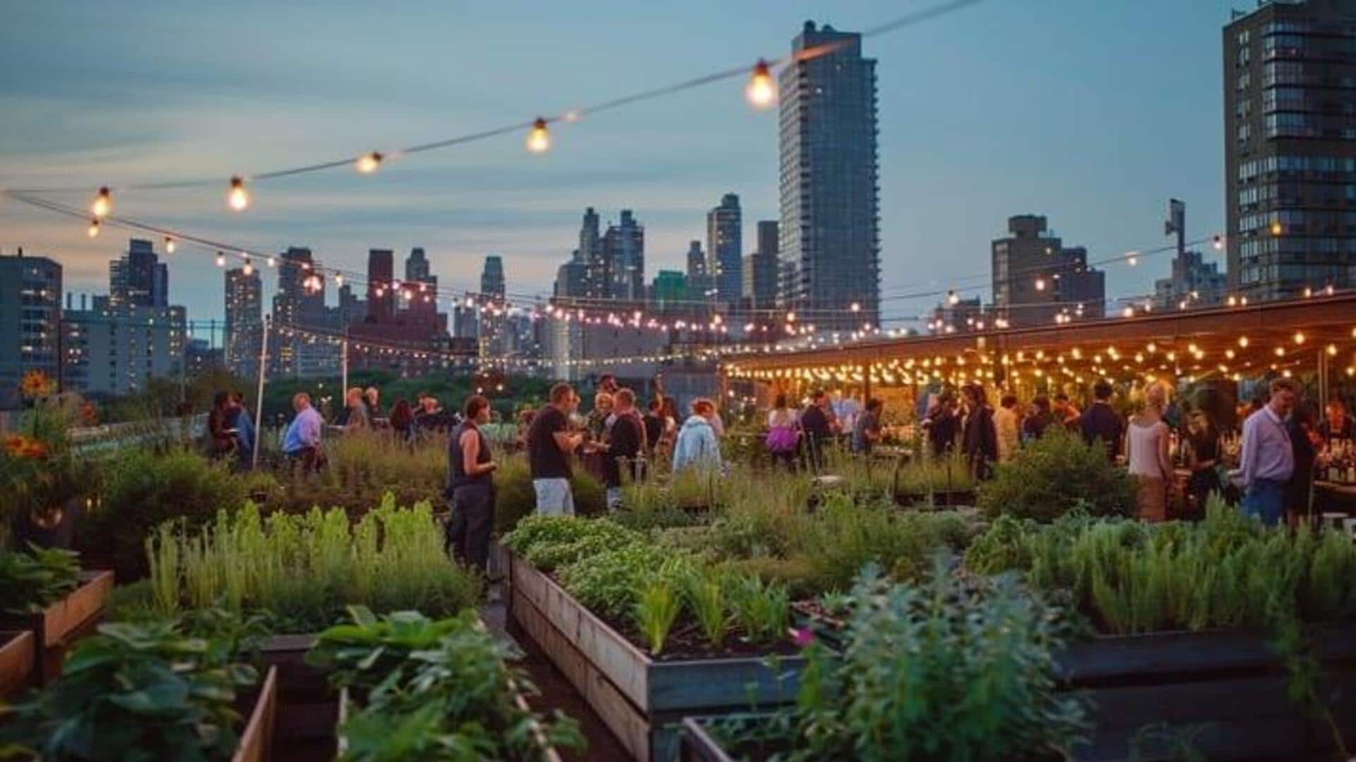 Etiquette for rooftop garden gatherings