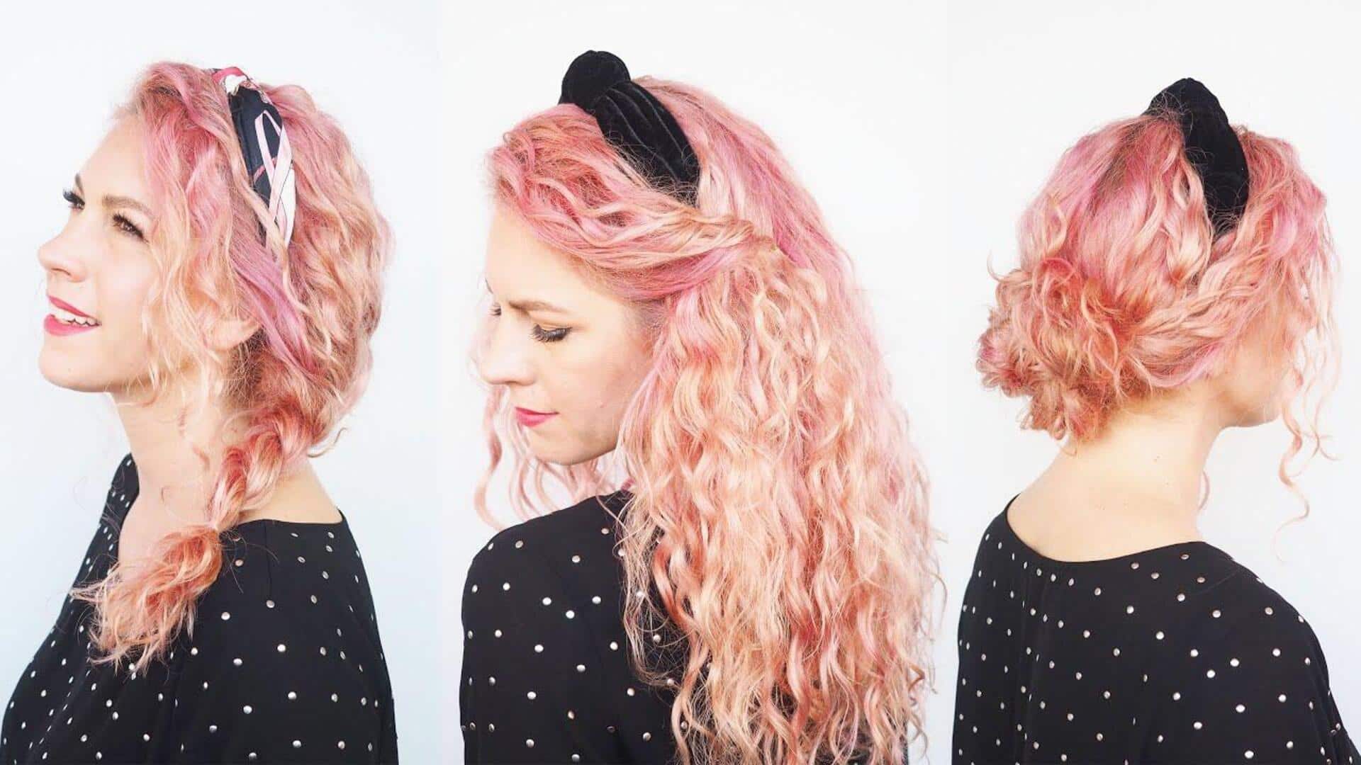 5 easy hairstyles using headbands