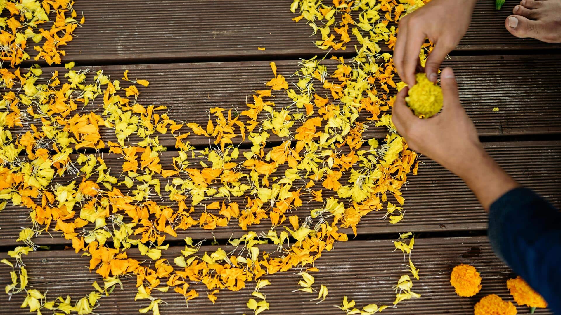 Discover the beauty of Indian floor mandalas