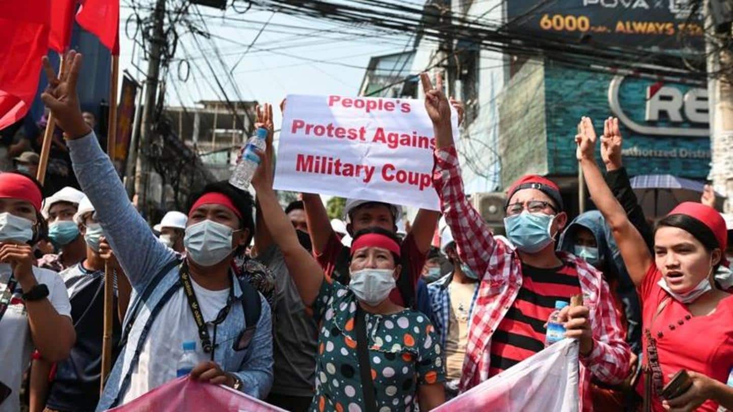 18 killed in Myanmar's anti-coup protests: Human Rights group