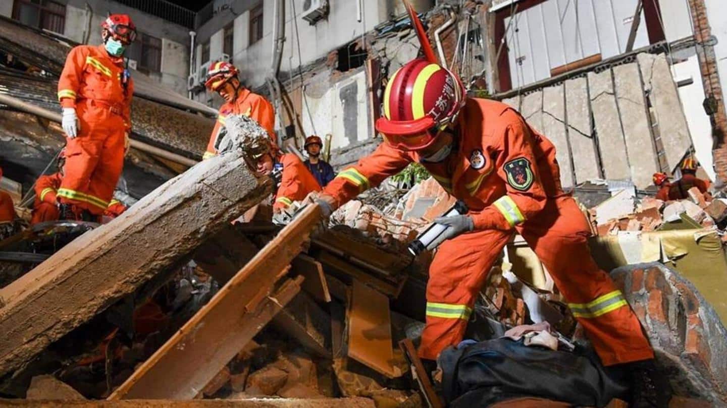 At least eight dead in hotel collapse in eastern China