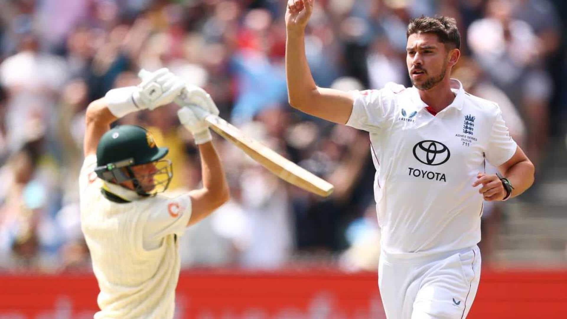 Josh Tongue traps Steve Smith for third time in Ashes