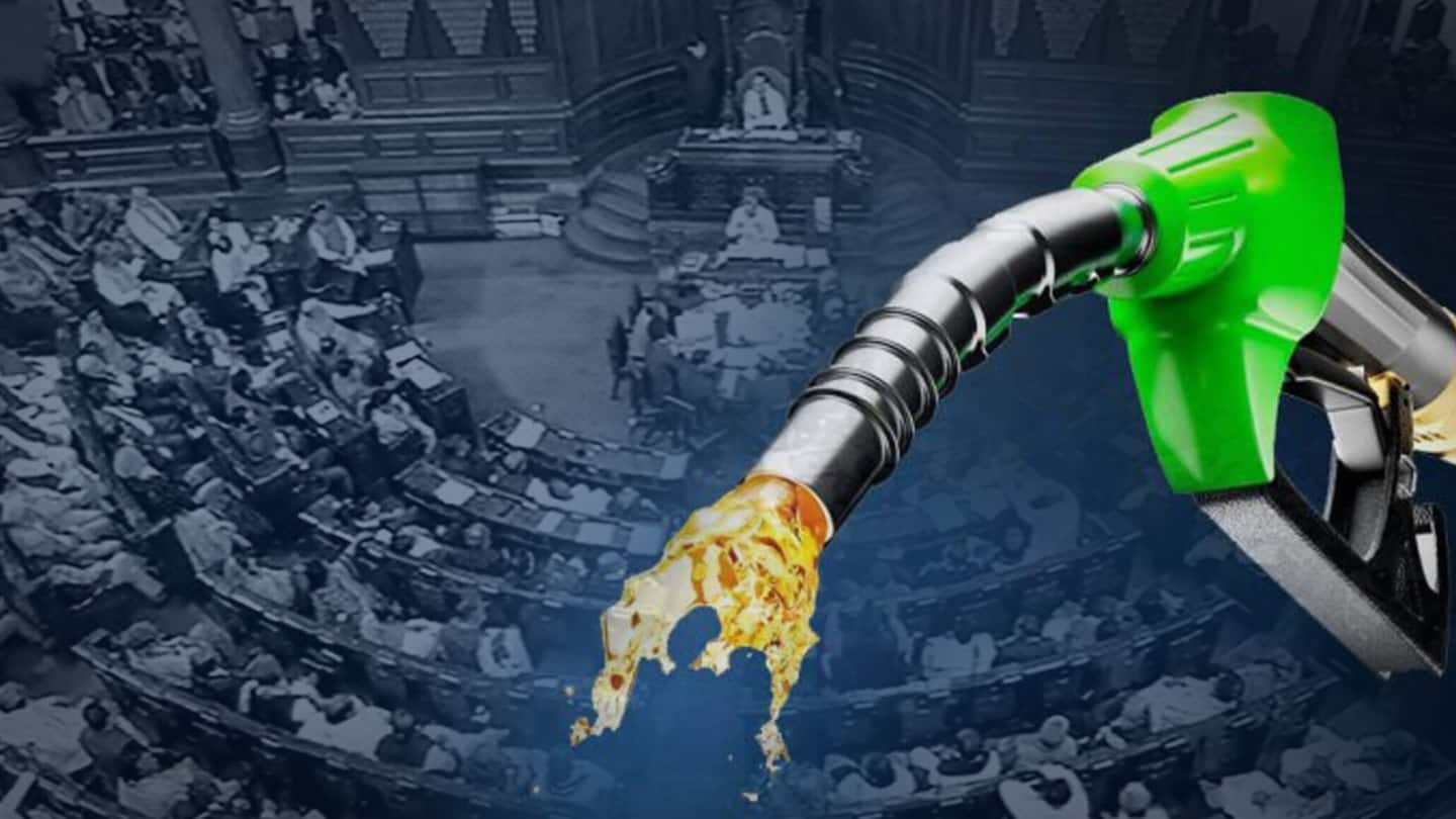 Rajya Sabha adjourned after Congress demands discussion on fuel prices