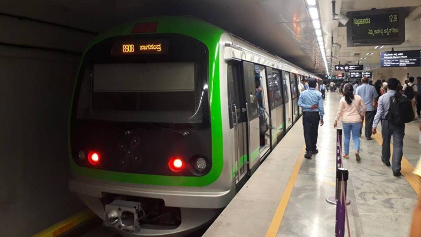 Bengaluru Metro will operate from 7 am to 8 pm Bengaluru Metro will operate from 7 am to 8 pm