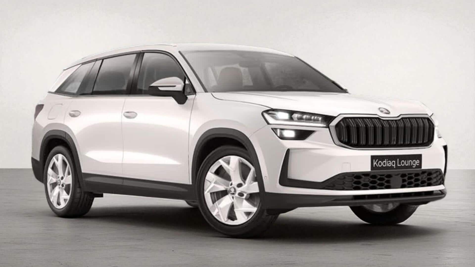 SKODA Kodiaq Lounge SUV launched in India at ₹40L
