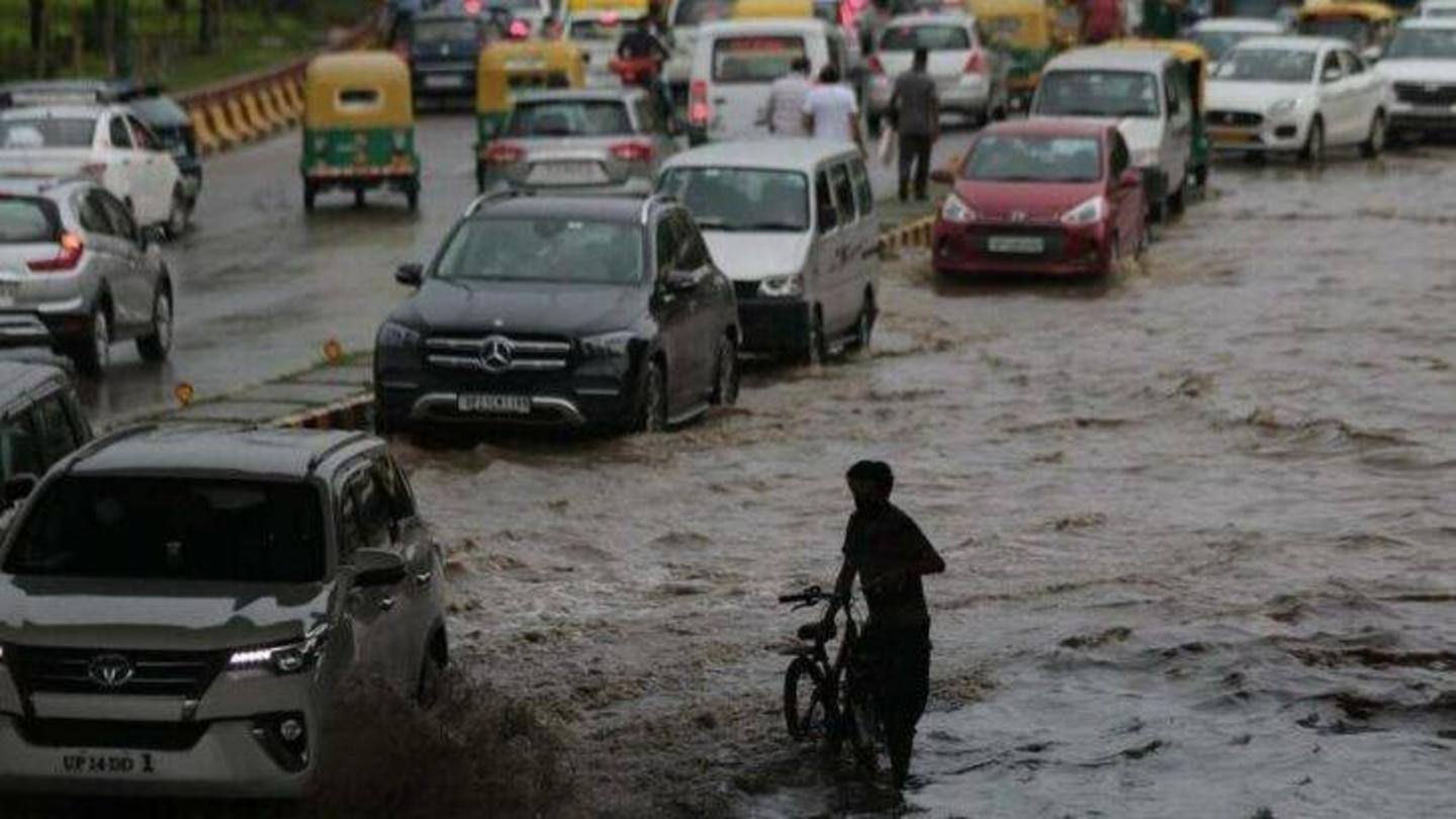 Rains lead to waterlogging woes, traffic disruptions in Delhi