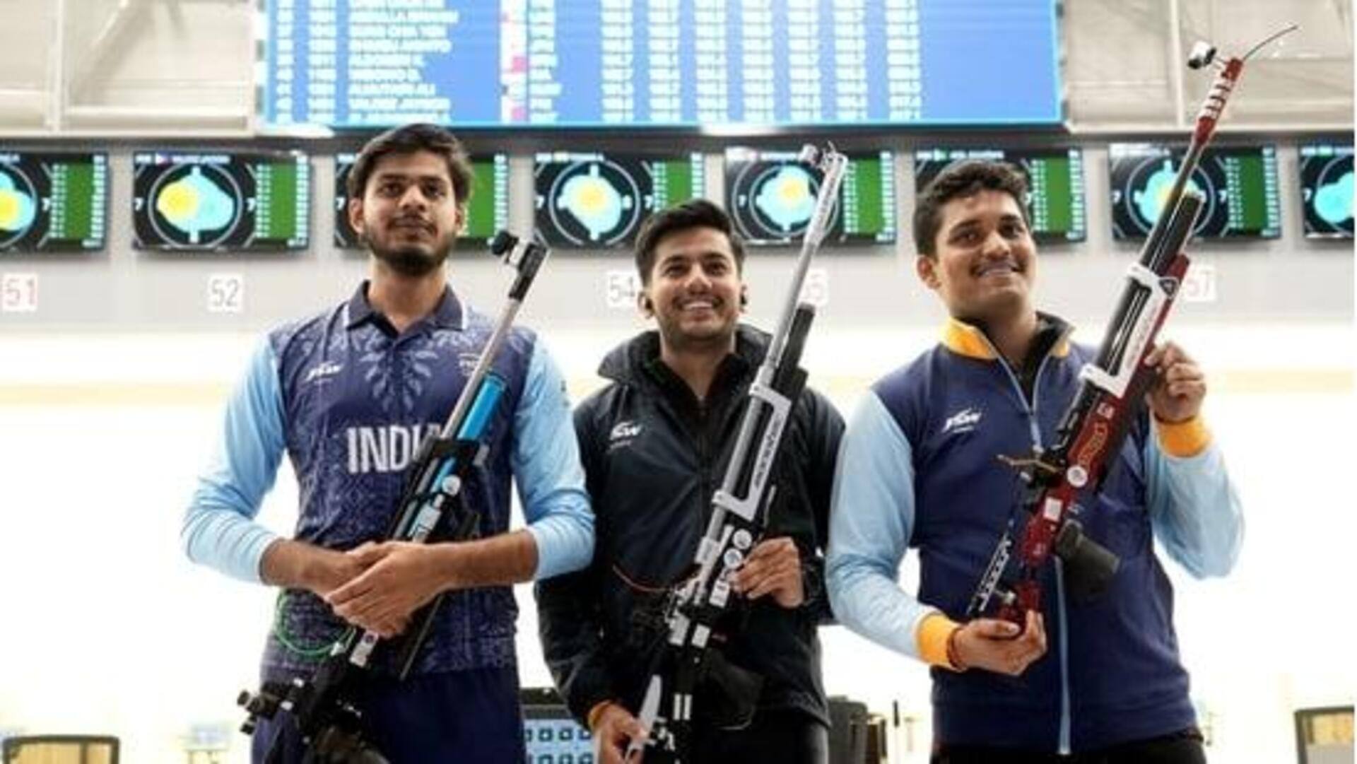 Asian Games: India clinch gold in men's rifle team event