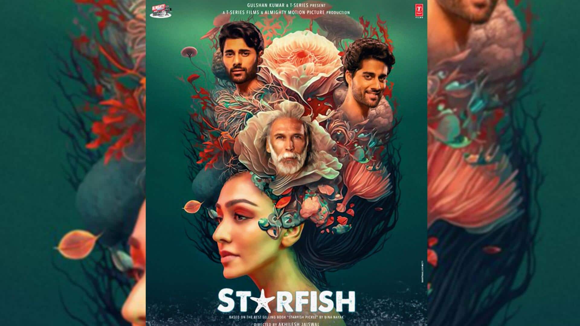 Milind Soman, Khushalii Kumar look enigmatic in 'Starfish' poster