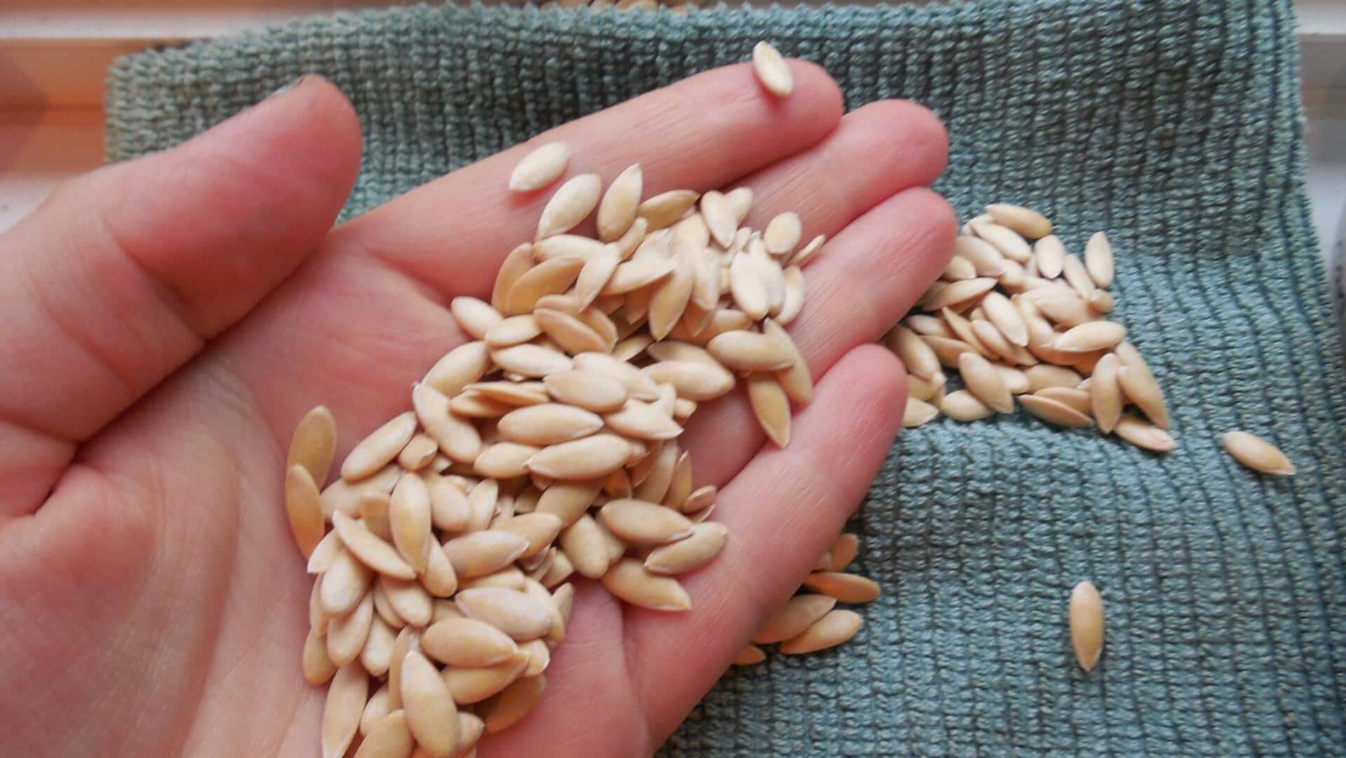 Try cantaloupe seeds instead of chips! Try cantaloupe seeds instead of chips!
