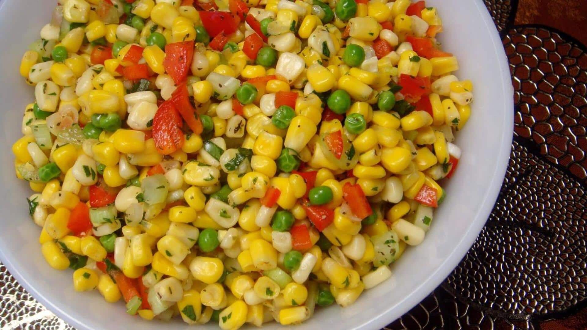 Peas v/s corn: Which has more fiber content?