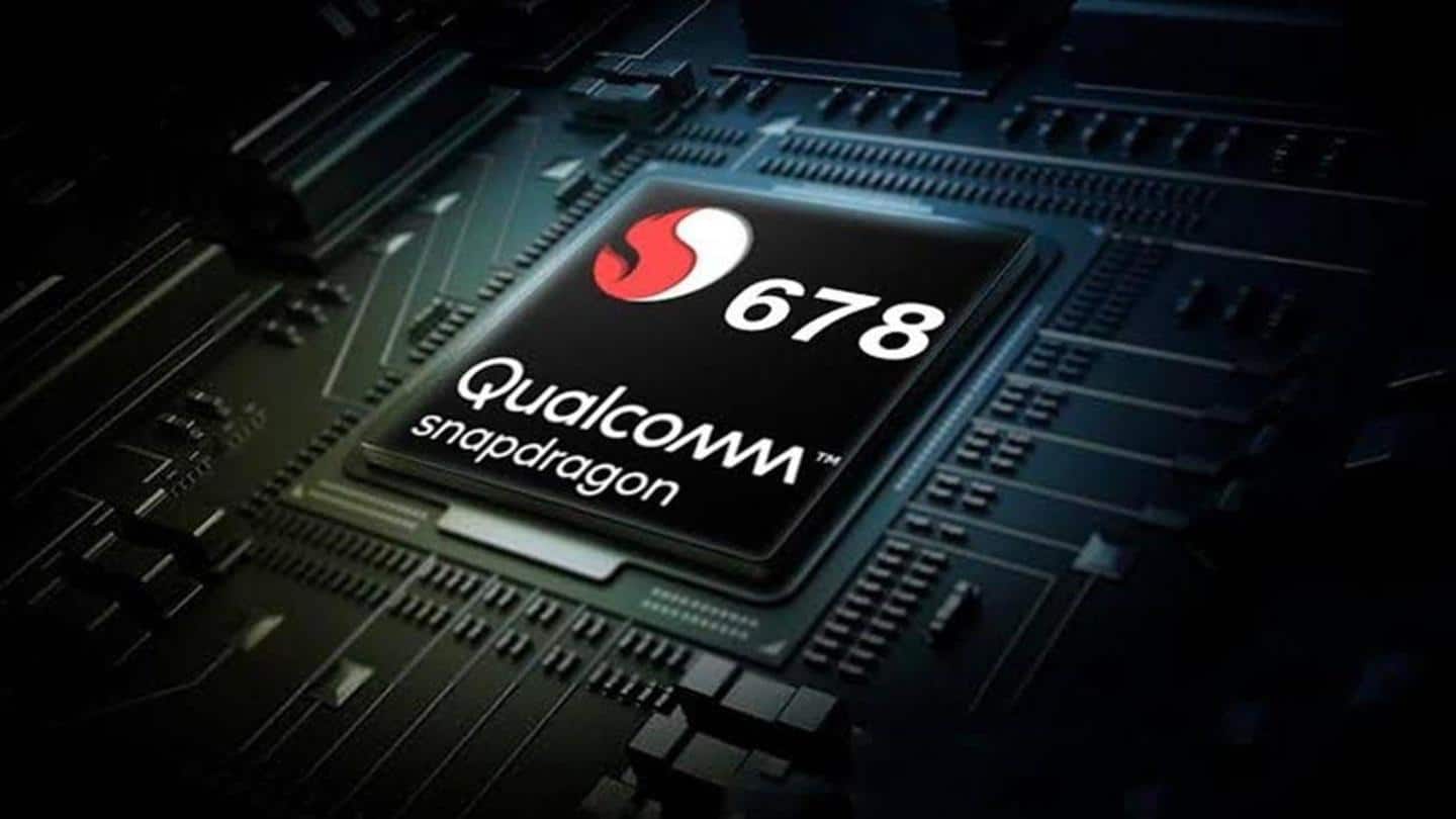 It draws power from a Snapdragon 678 chipset It draws power from a Snapdragon 678 chipset