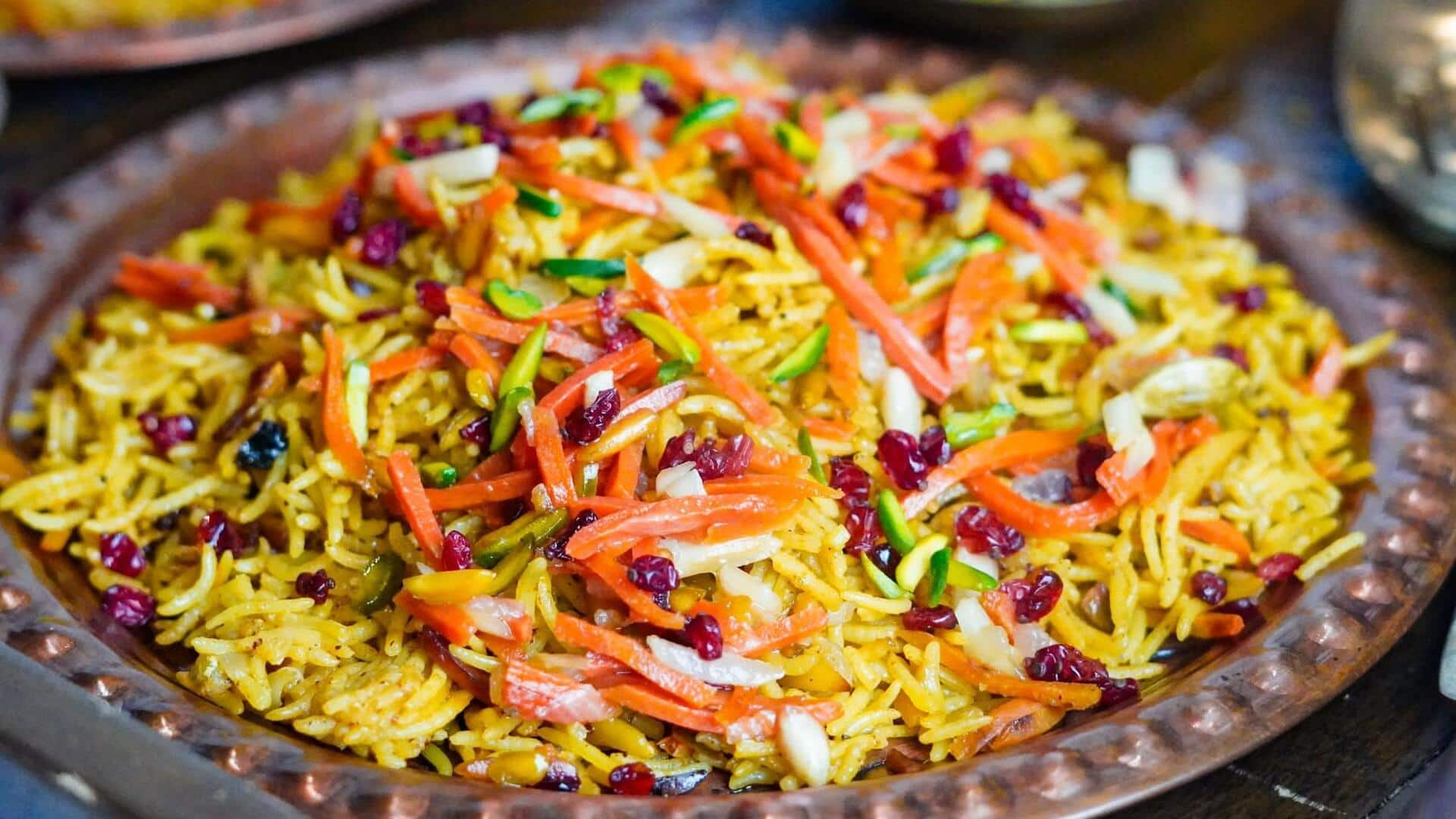 Recipe: Make delicious Persian jeweled rice pilaf at home