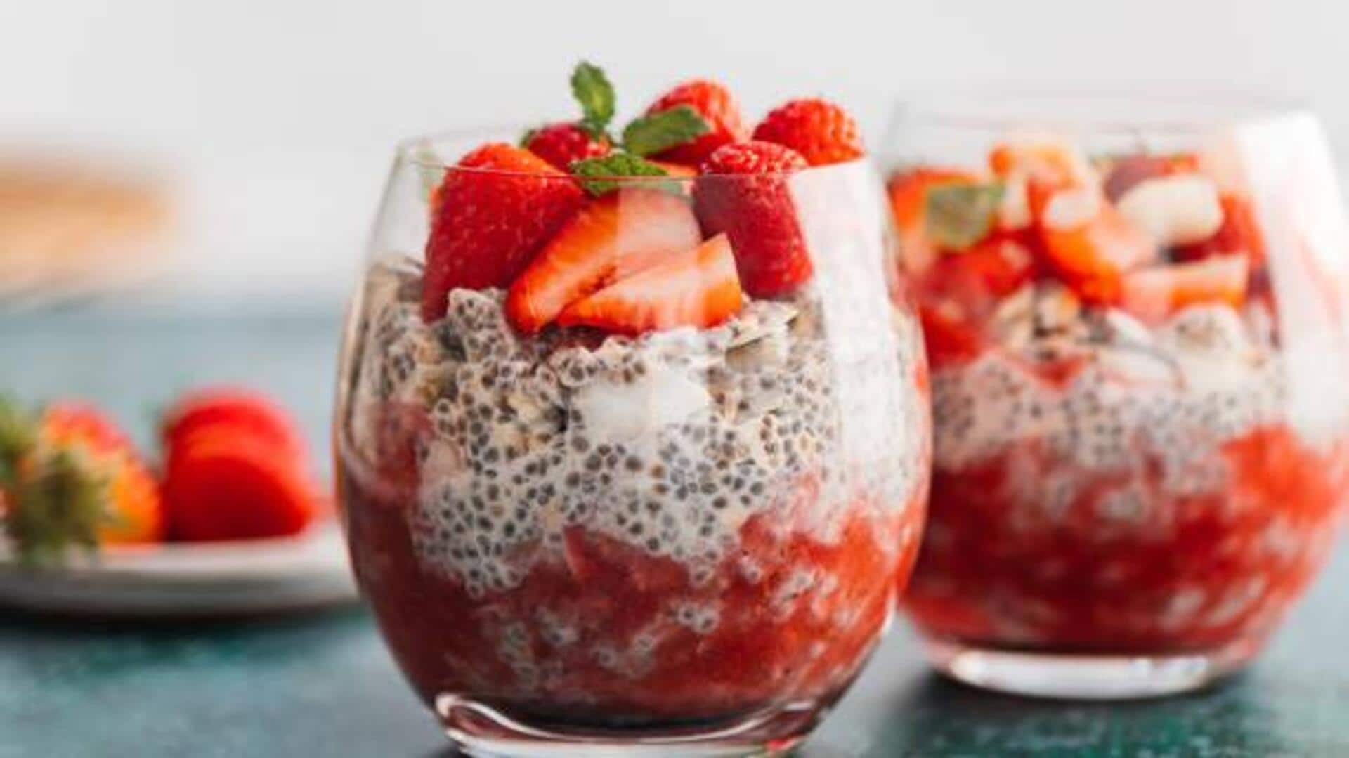 5-minute breakfasts: Strawberry-chia pudding 