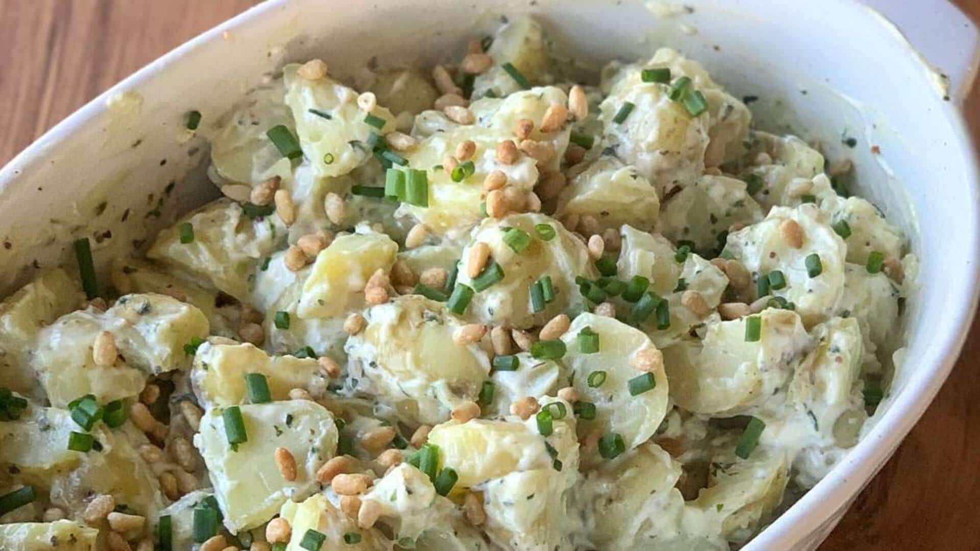 Give your salad a twist with kiwi potato toppings Give your salad a twist with kiwi potato toppings