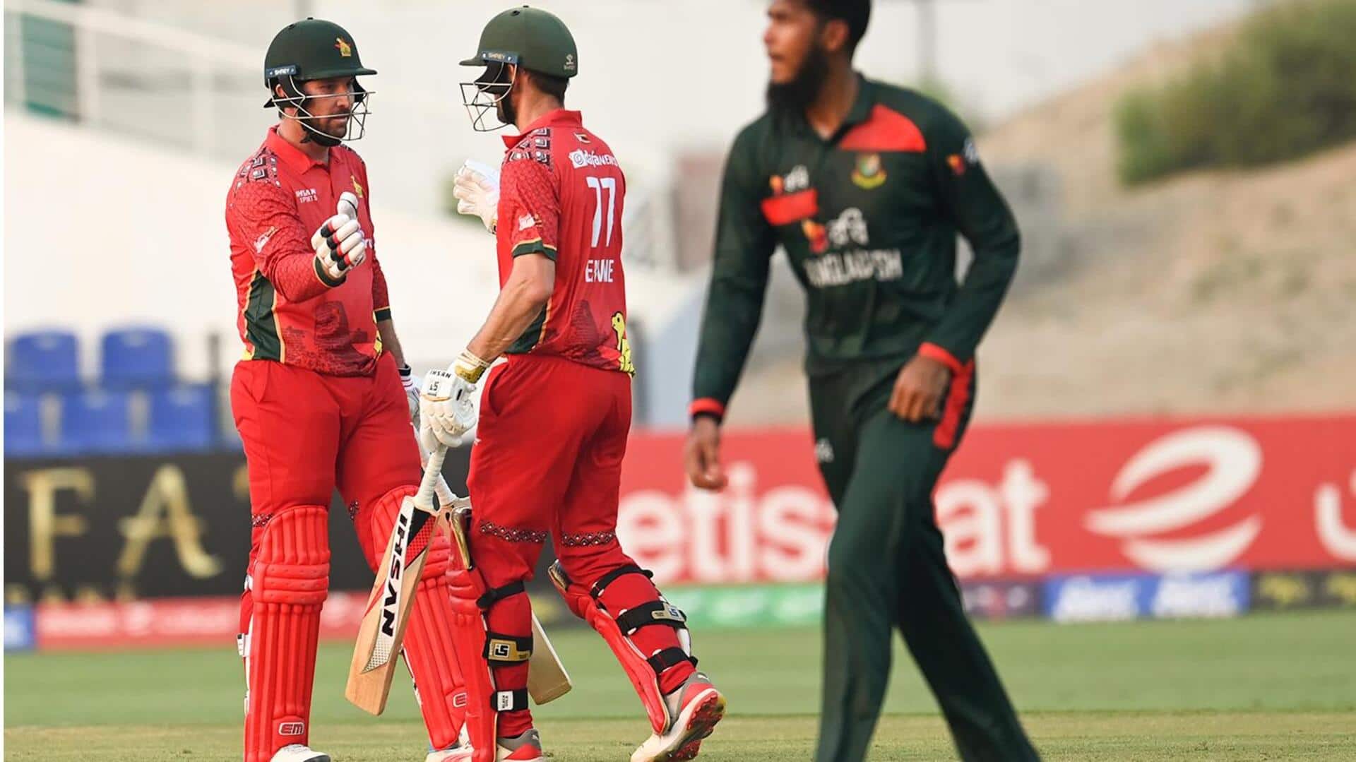 Tri-Nation Series: Craig Ervine, Brendan Taylor slam half-centuries against Bangladesh