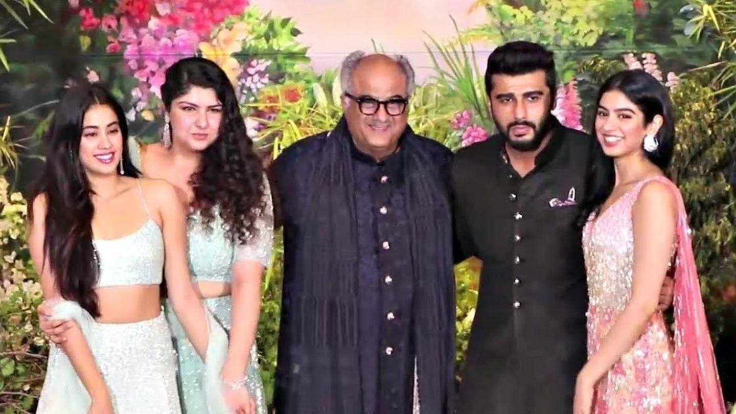 Janhvi-Khushi Kapoor in a family movie with half-brother Arjun Kapoor Janhvi-Khushi Kapoor in a family movie with half-brother Arjun Kapoor