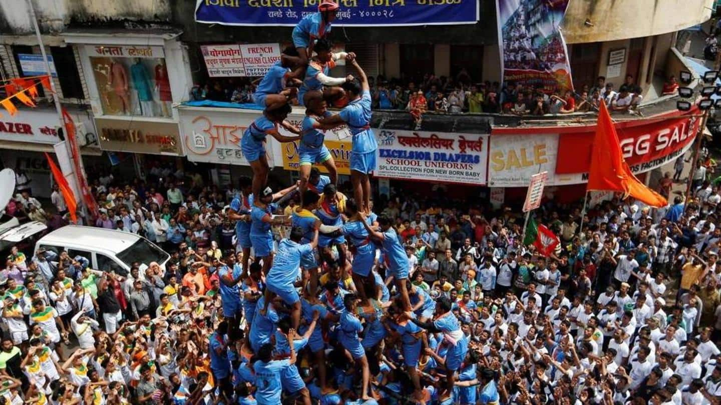 MNS workers defy ban to celebrate 'Dahi Handi' festival