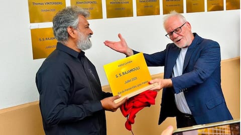 SS Rajamouli honored with a plaque at France's Institut Lumiere