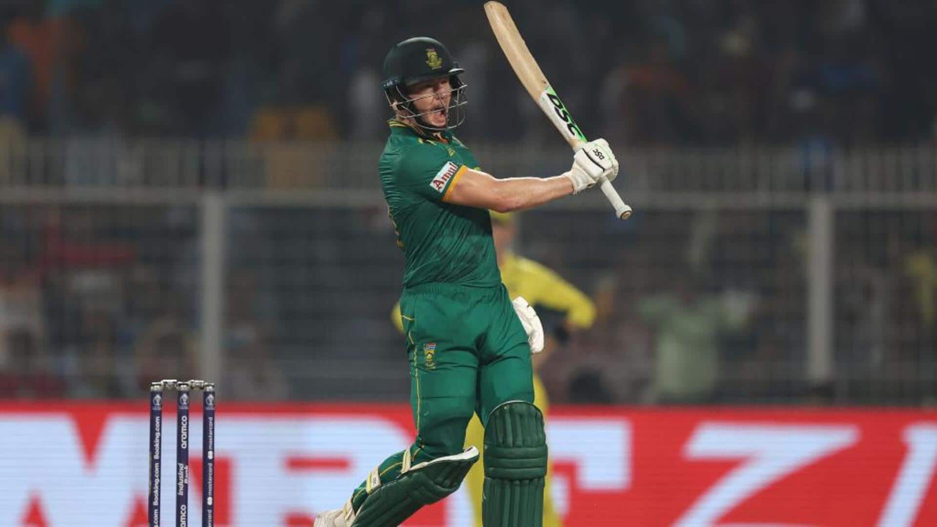 WC semi-final: Ton-up Miller guides SA to 212 against Australia  