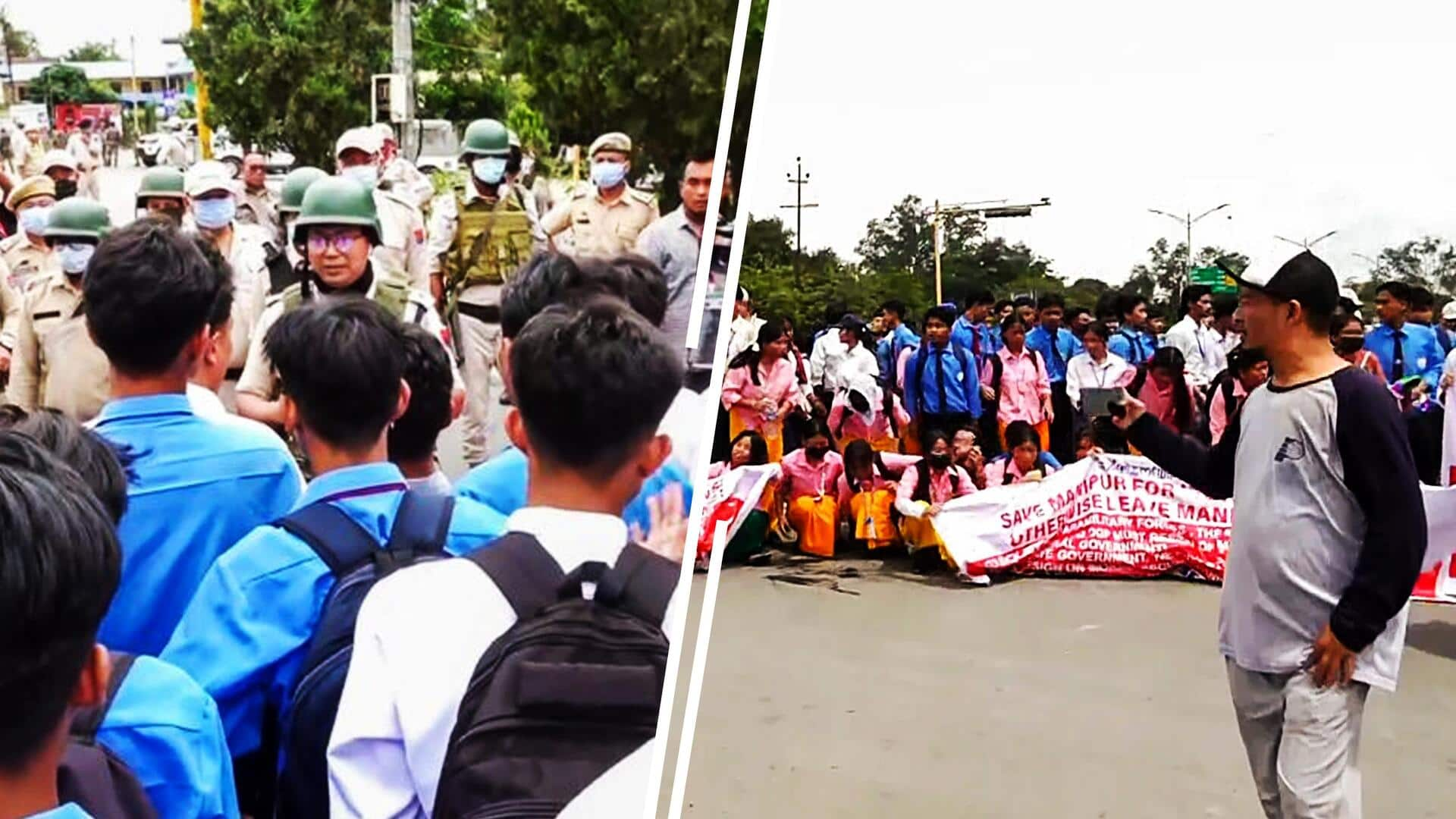 Prohibitory orders imposed in 3 Manipur districts amid student protests