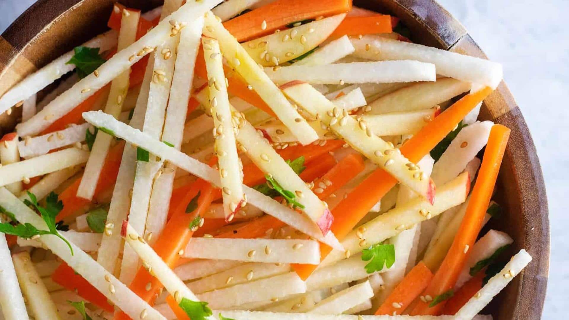 Swap celery for jicama and carrot sticks