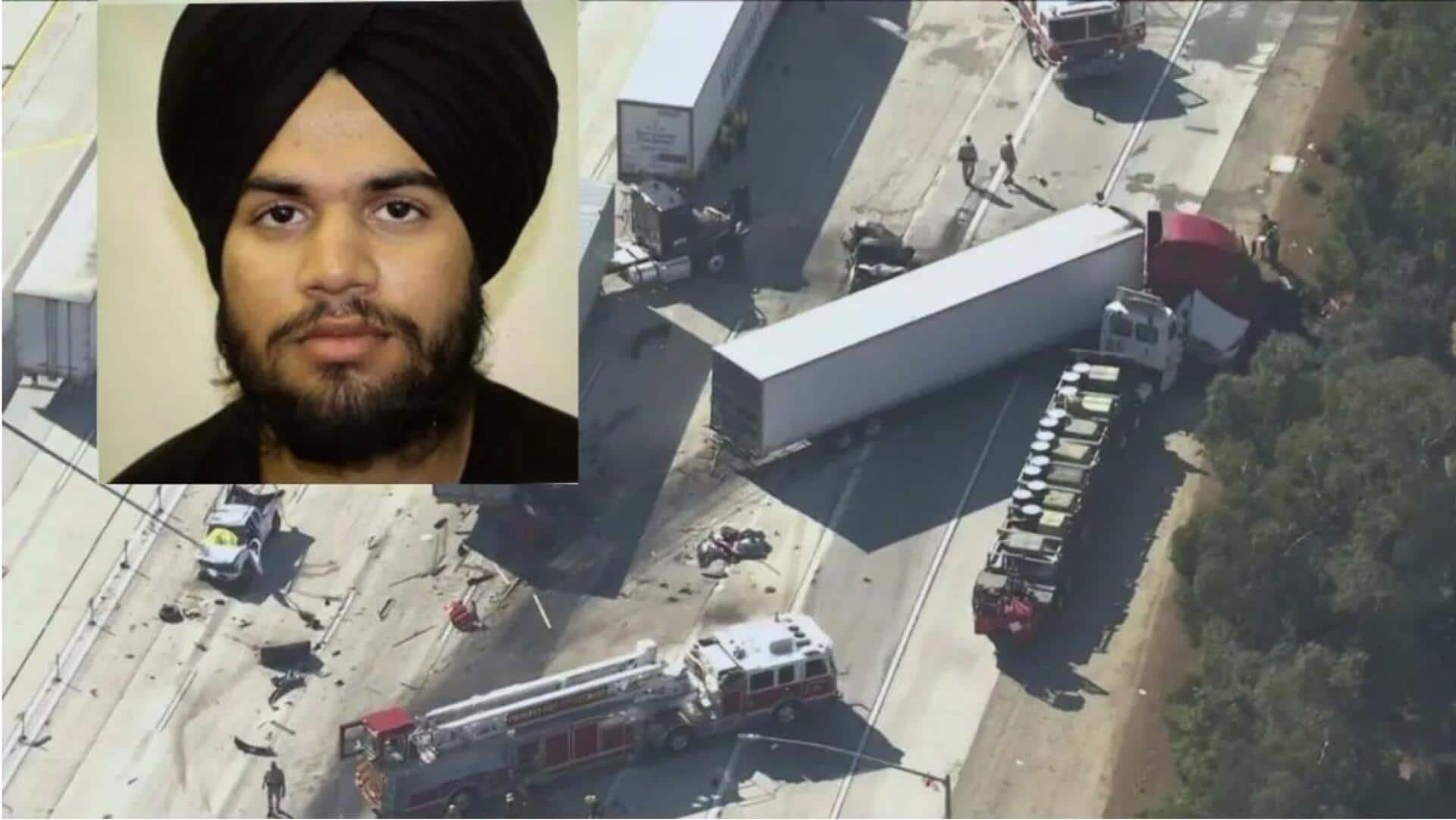 'Intoxicated' Indian-origin truck driver kills 3 in US 'Intoxicated' Indian-origin truck driver kills 3 in US