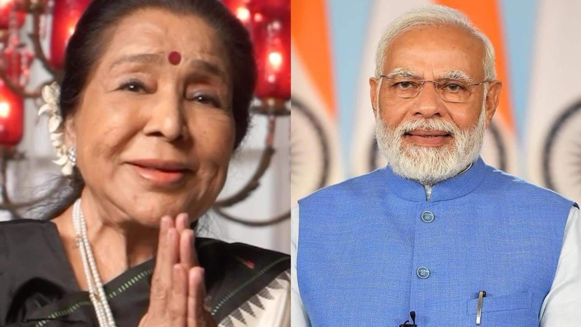 'Deeply concerned': PM Modi wishes Asha Bhosle speedy recovery