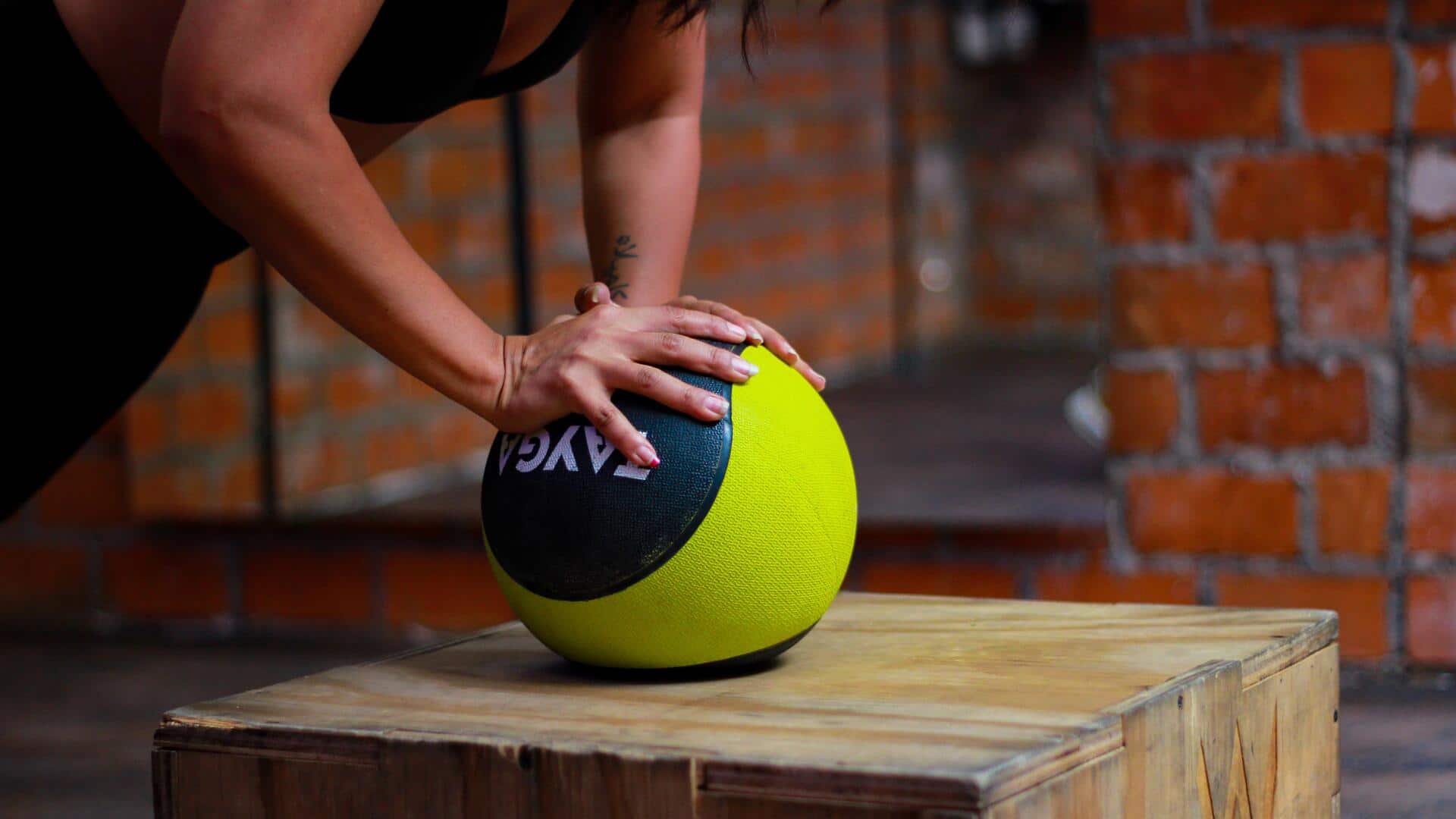 Try these resistance ball exercises for a stronger core
