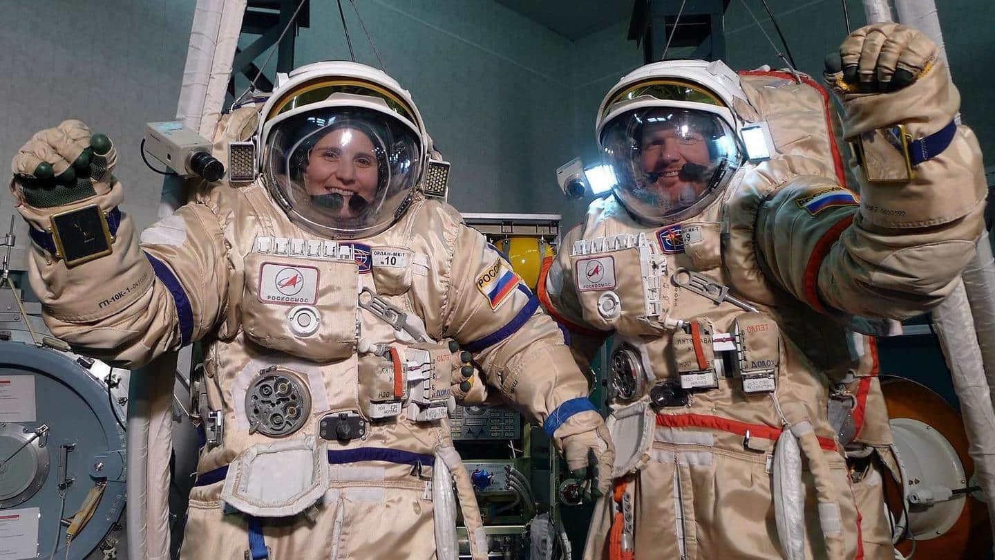 Samantha Cristoforetti becomes first European woman to walk in space