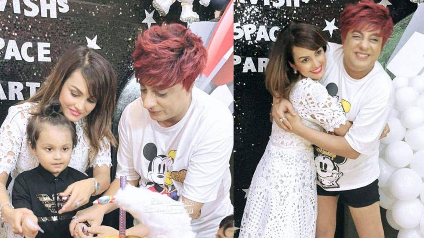 The actress recently celebrated their son Kavish's birthday The actress recently celebrated their son Kavish's birthday