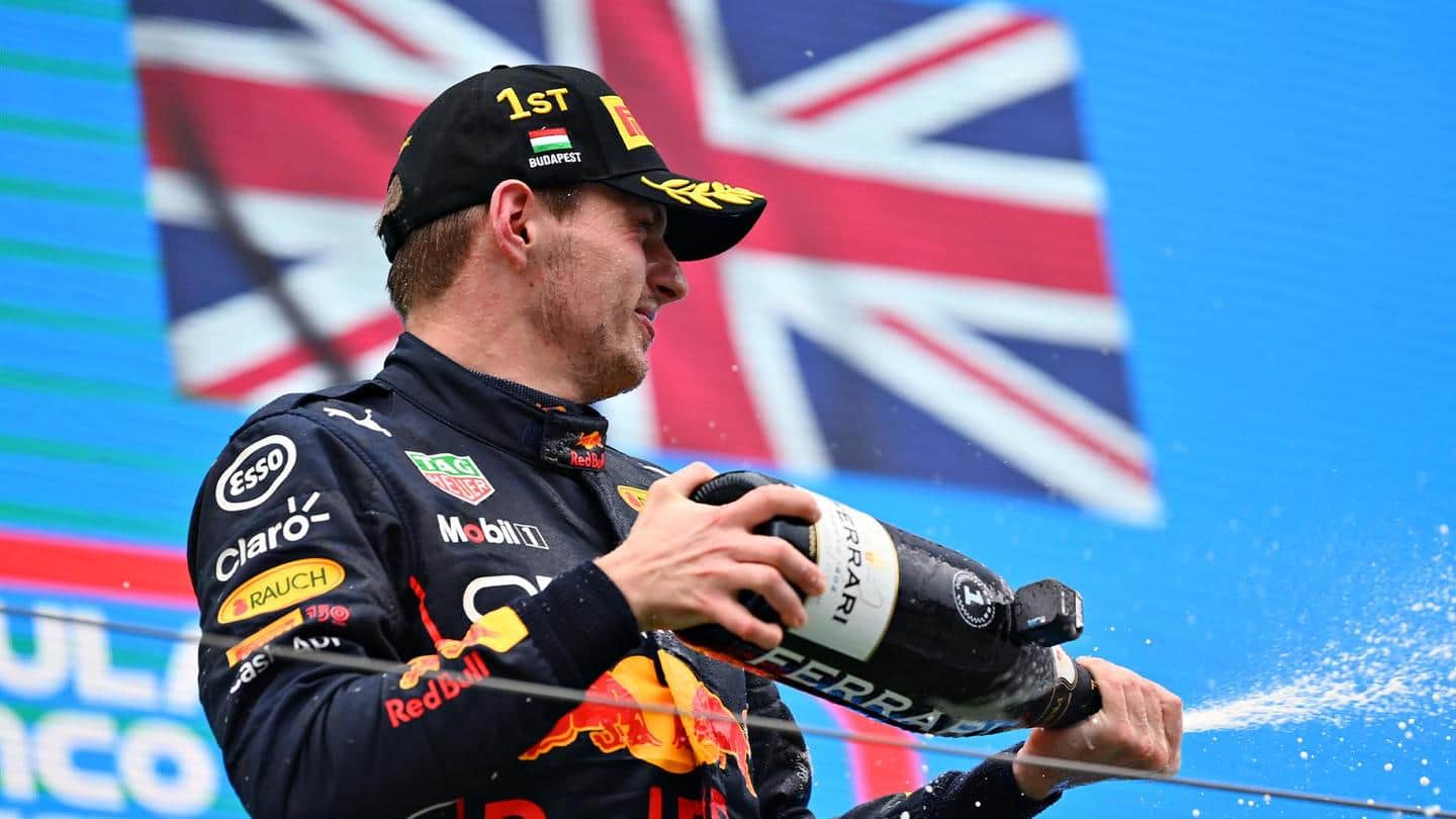 Formula 1, Max Verstappen wins the Hungarian GP: Key stats