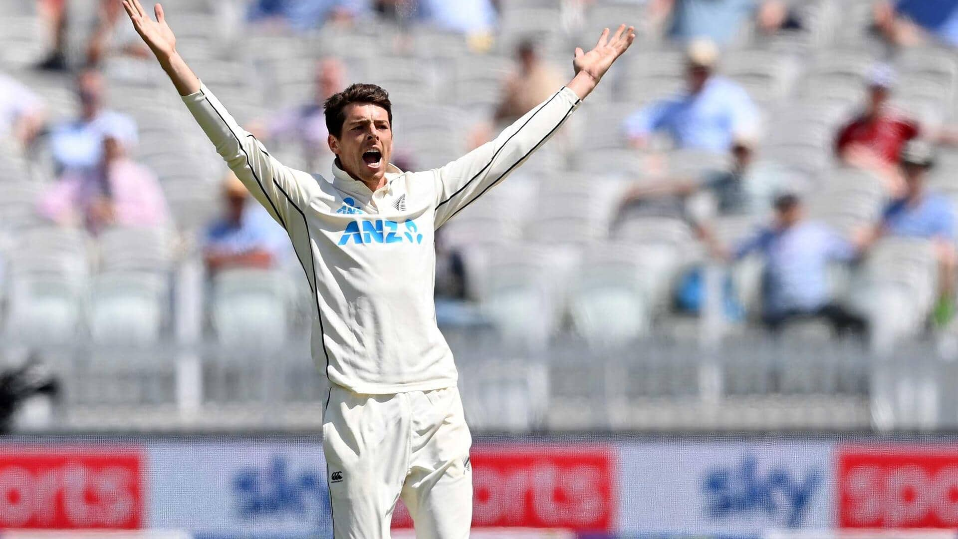 Mitchell Santner registers his first 50-plus Test score since 2019 