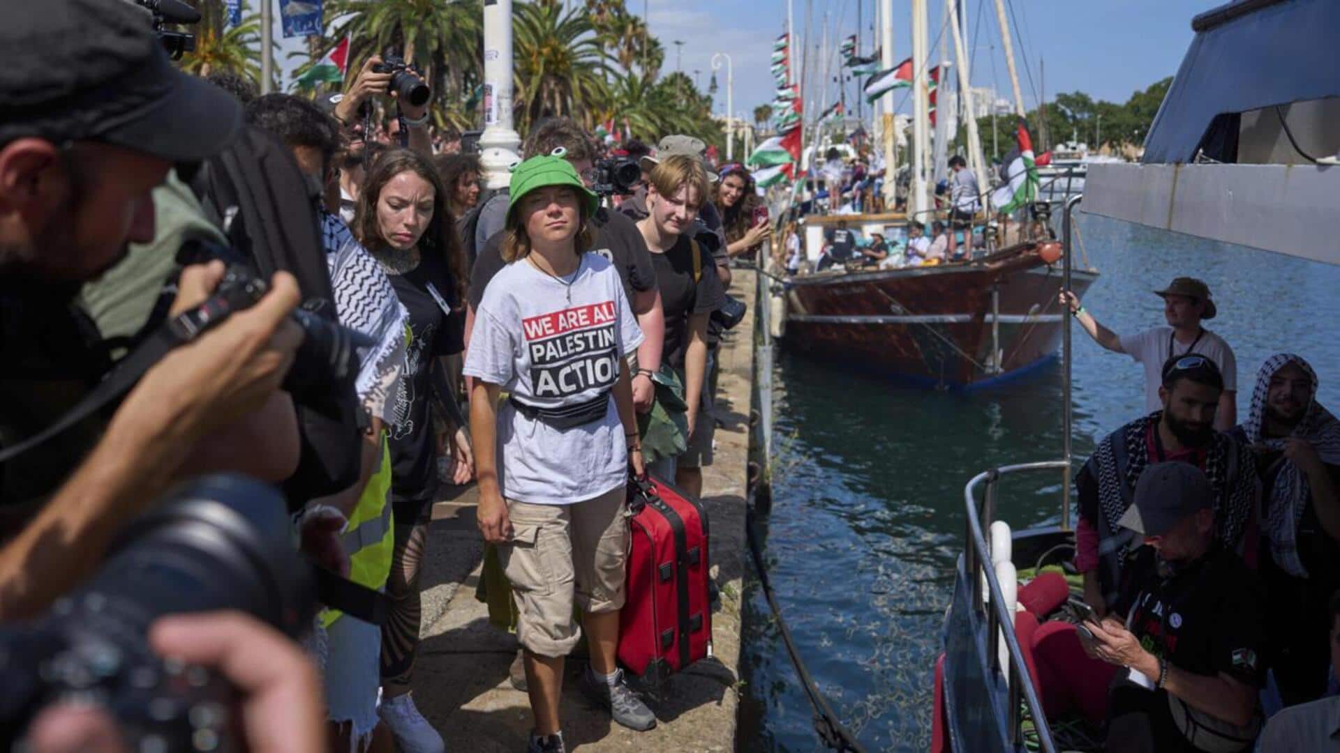 Israel intercepts Gaza aid flotilla; detains Greta Thunberg, others 