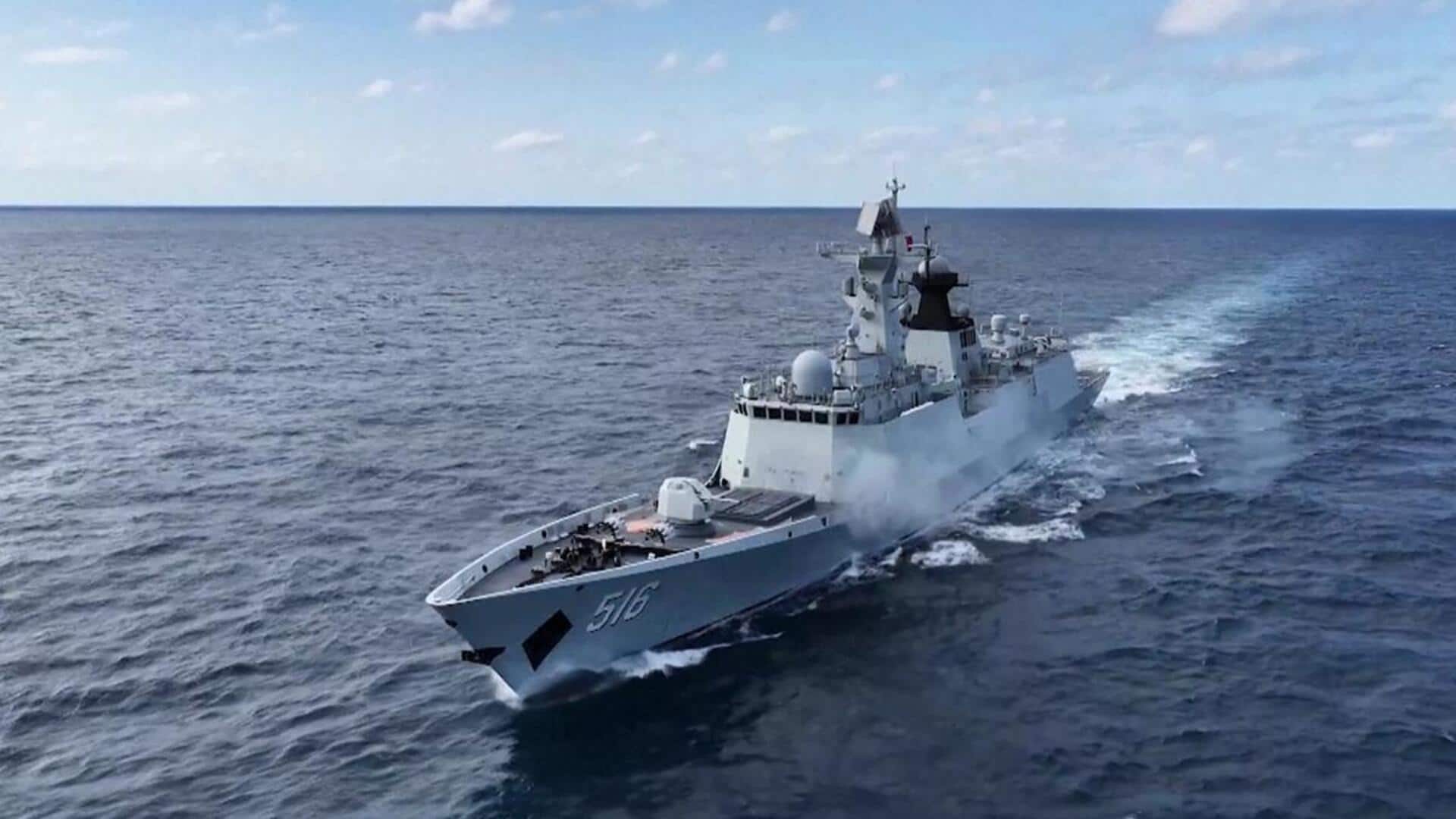 Chinese ships withdraw after drills; Taiwan still on high alert