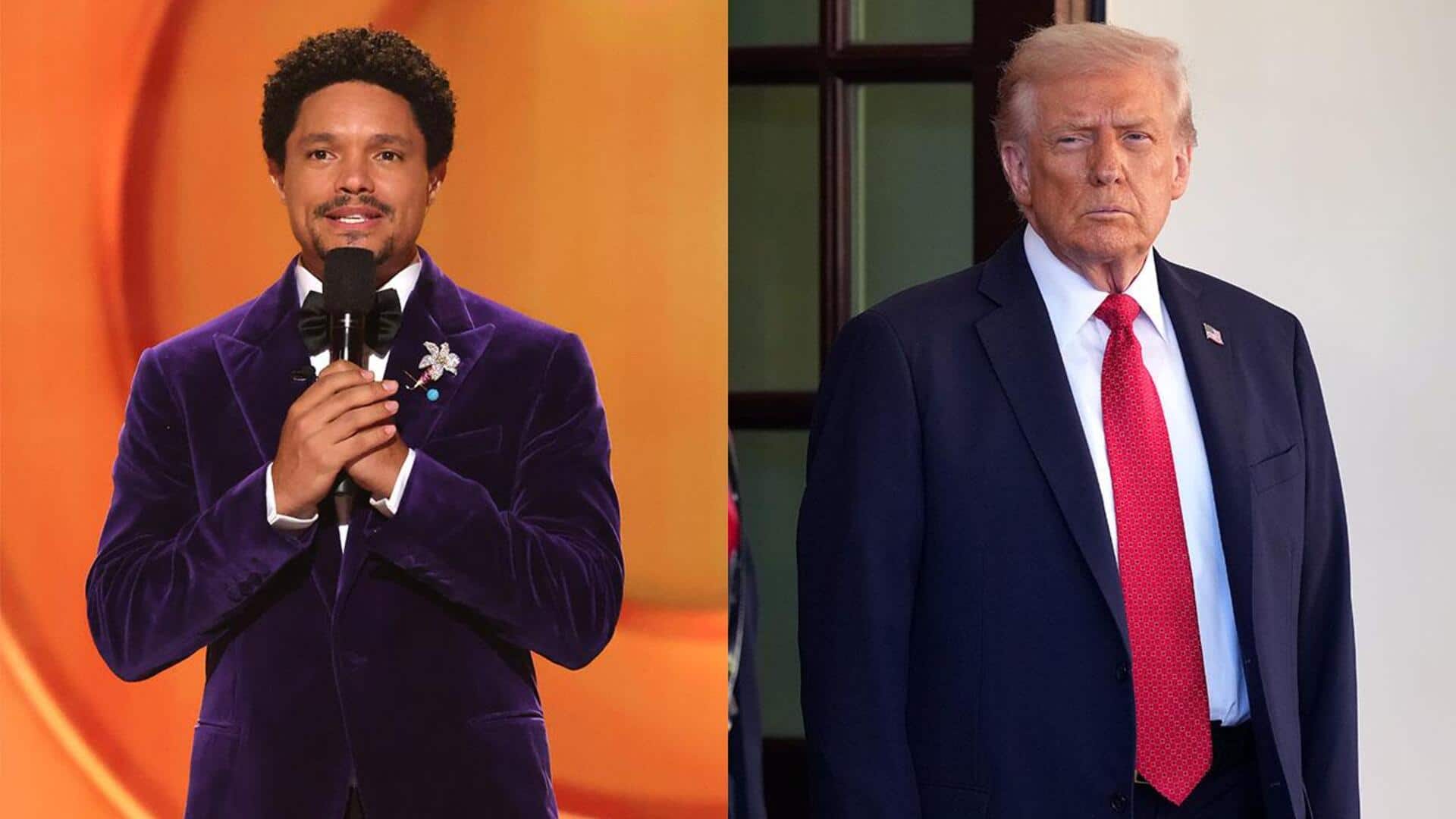 Trump threatens to sue Trevor Noah over Grammys Epstein joke