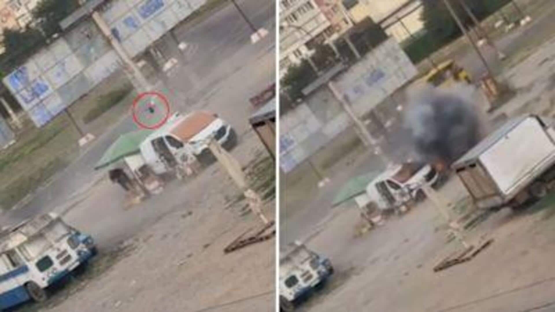 Video: Russian drone chases Ukrainian vegetable-seller as strike kills 15 