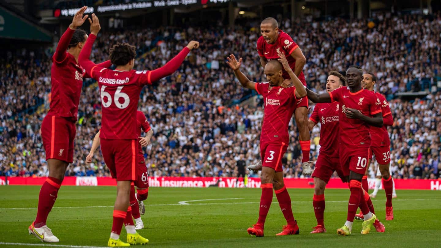 Mane scripts this feat; contrasting records for Liverpool and Leeds Mane scripts this feat; contrasting records for Liverpool and Leeds