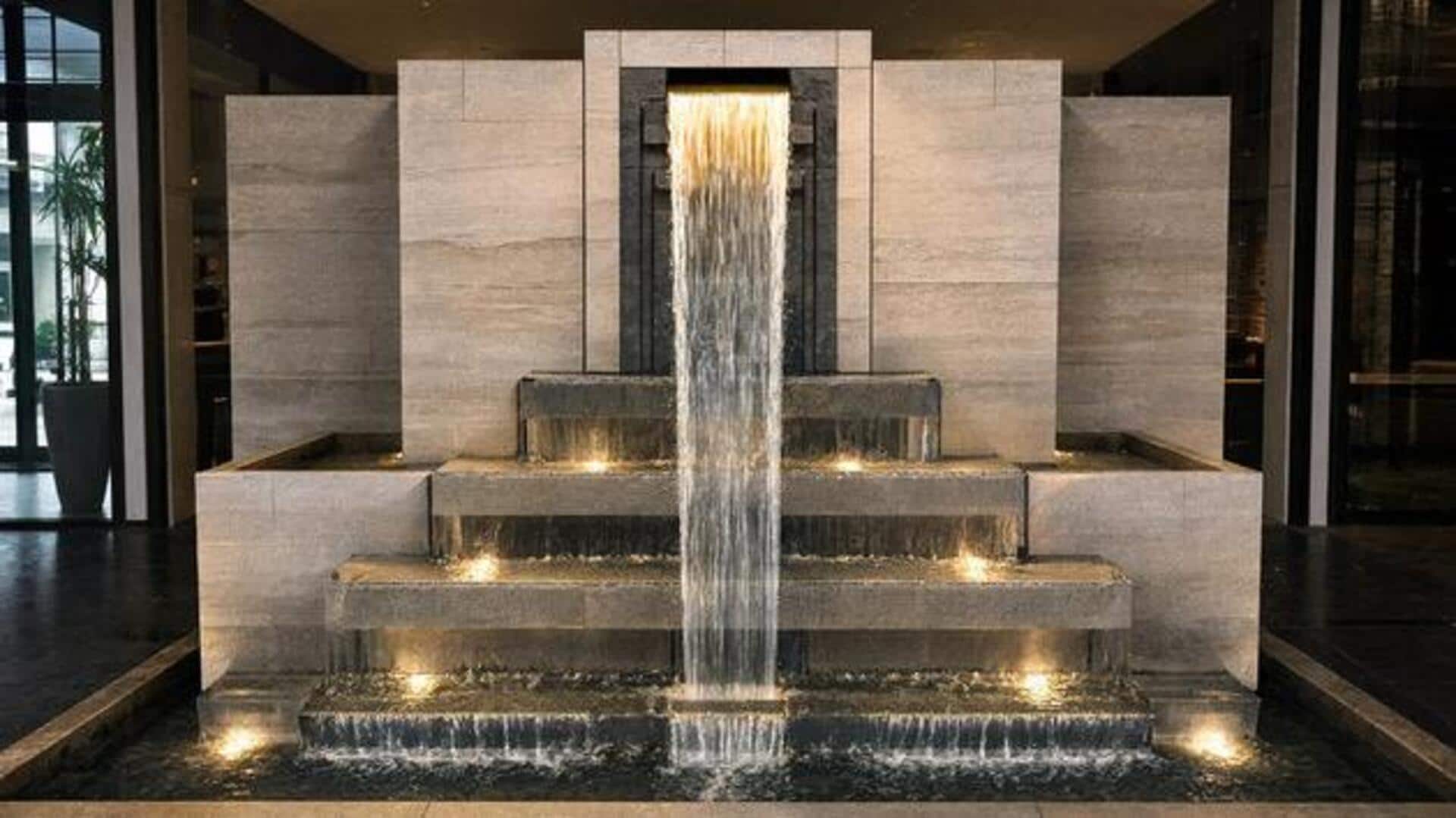 Create a calming space with indoor water features 