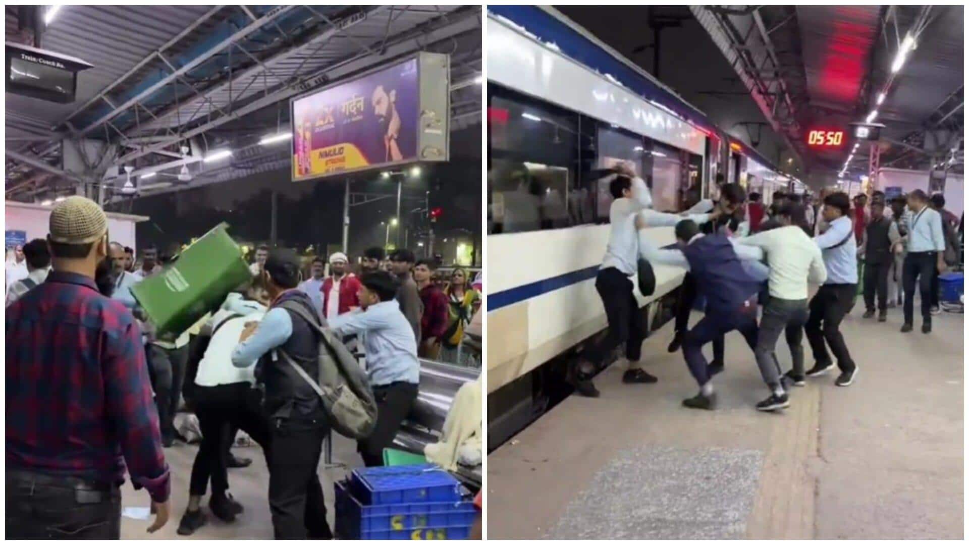 Nizamuddin station brawl: IRCTC slaps ₹5L fine, suspends staff involved Nizamuddin station brawl: IRCTC slaps ₹5L fine, suspends staff involved
