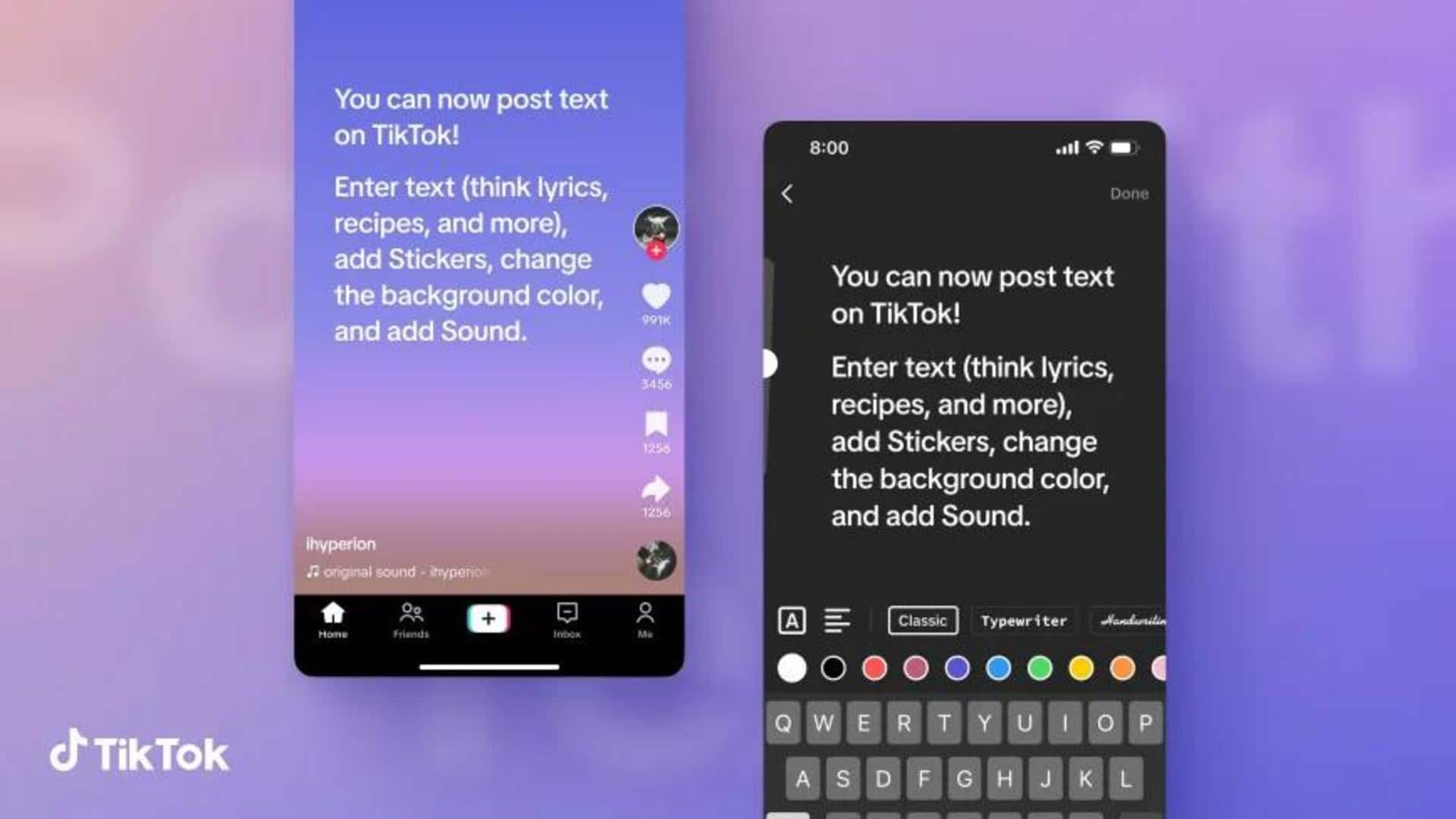 TikTok adds text-only content to challenge X and Instagram's Threads