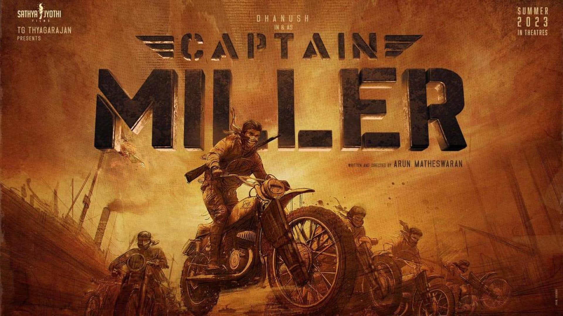 Dhanush's 'Captain Miller' new poster released; teaser date revealed