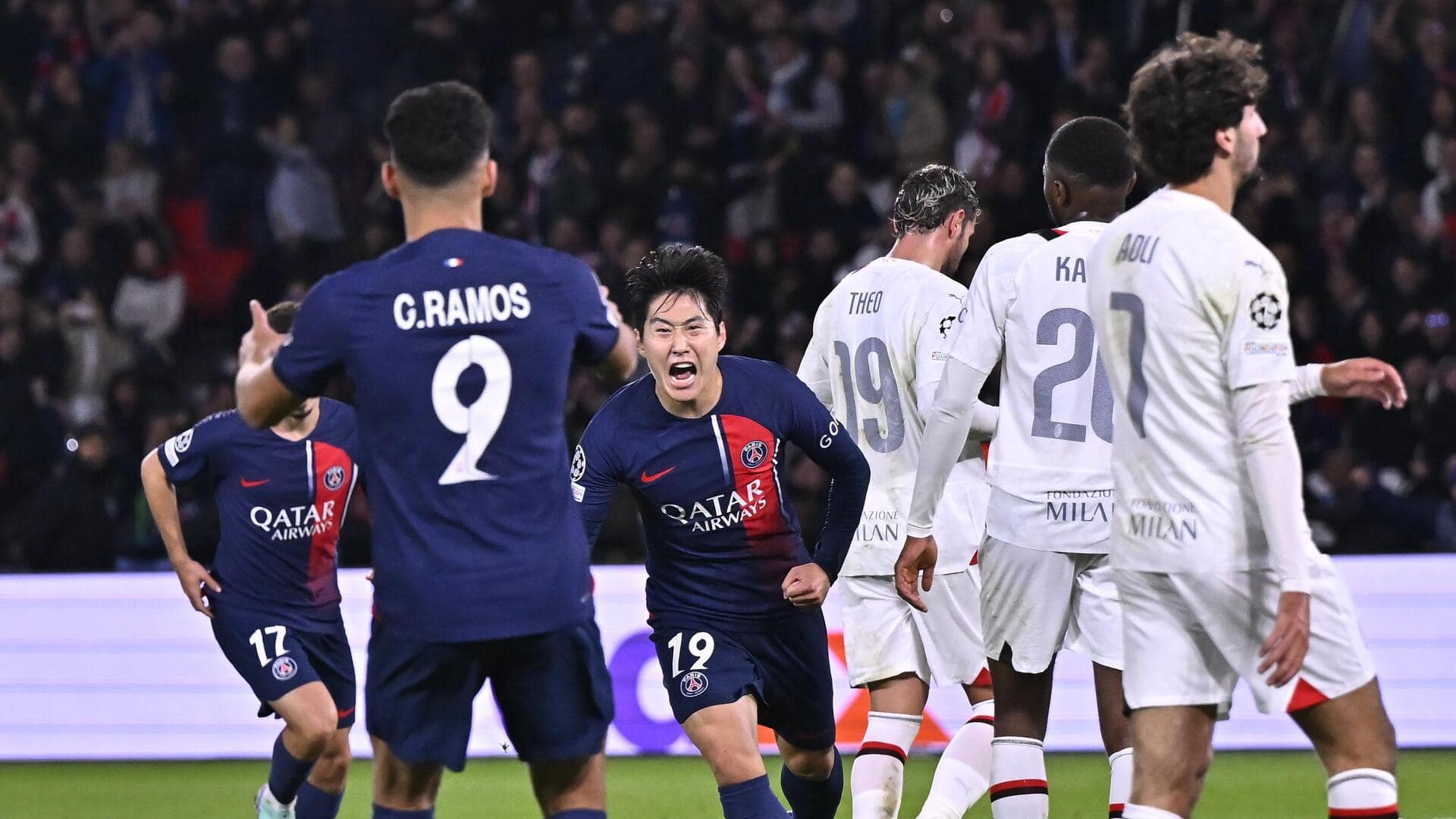 Champions League 2023-24, Milan remain winless after PSG defeat: Stats