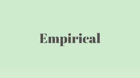 Word of the Day: Empirical