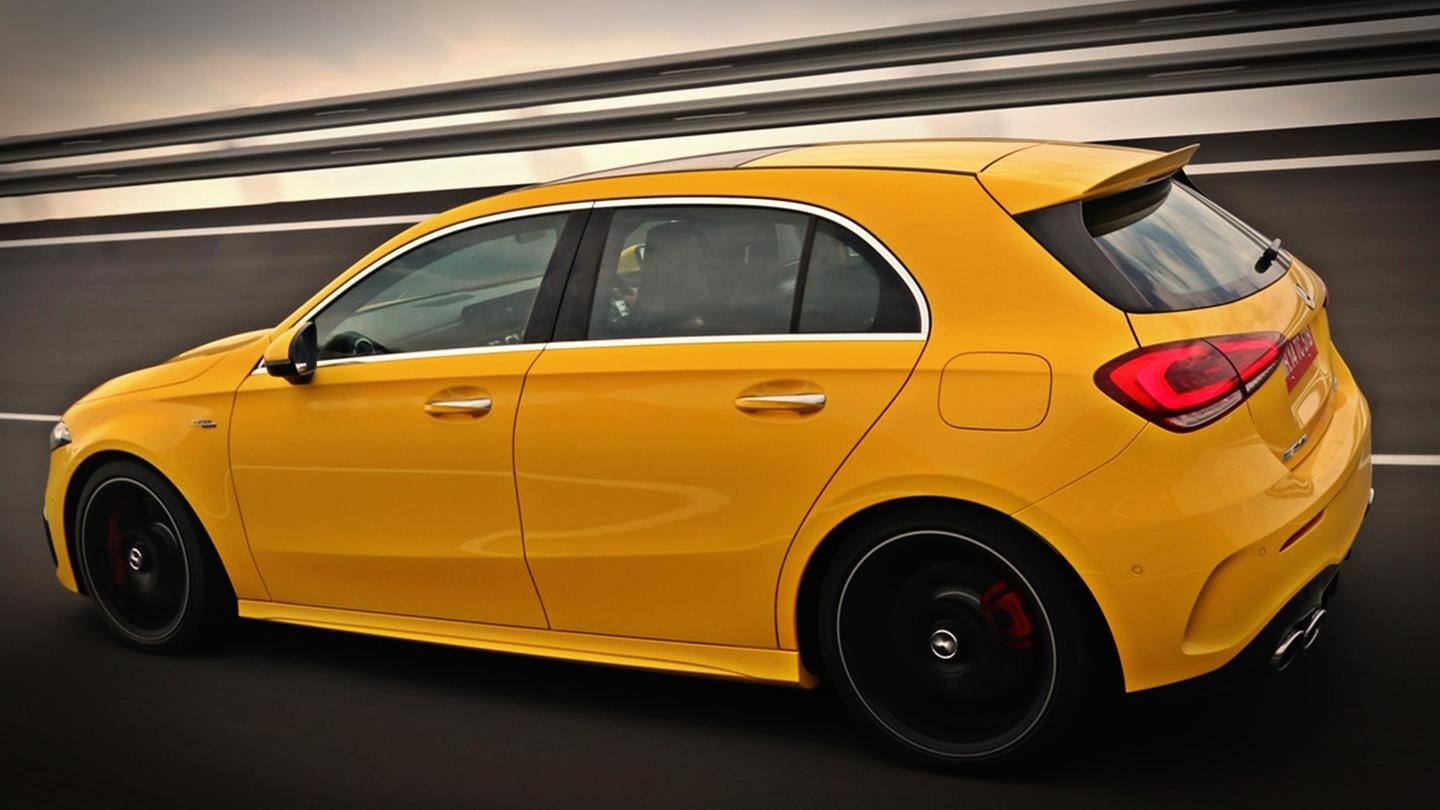 The car looks aggressive with various AMG-specific design cues The car looks aggressive with various AMG-specific design cues