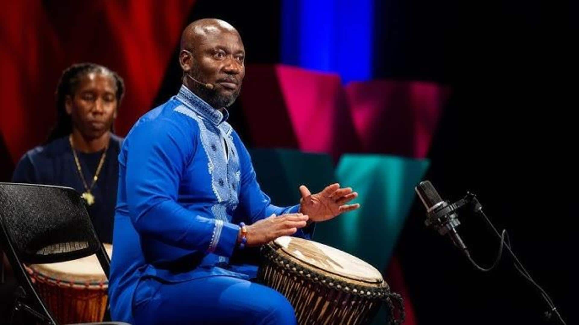 Strengthening shoulders with African drumming techniques