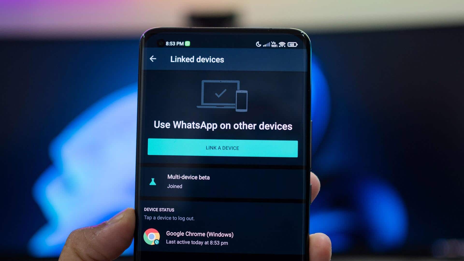 How to link a companion device to your WhatsApp account