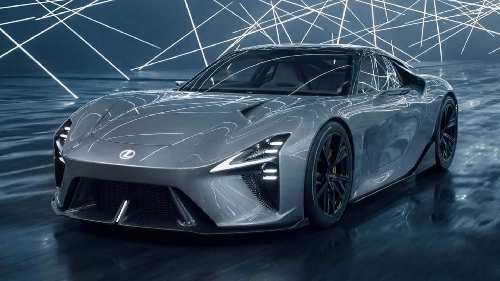 Lexus LFA Concept previews the brand's upcoming electric supercar