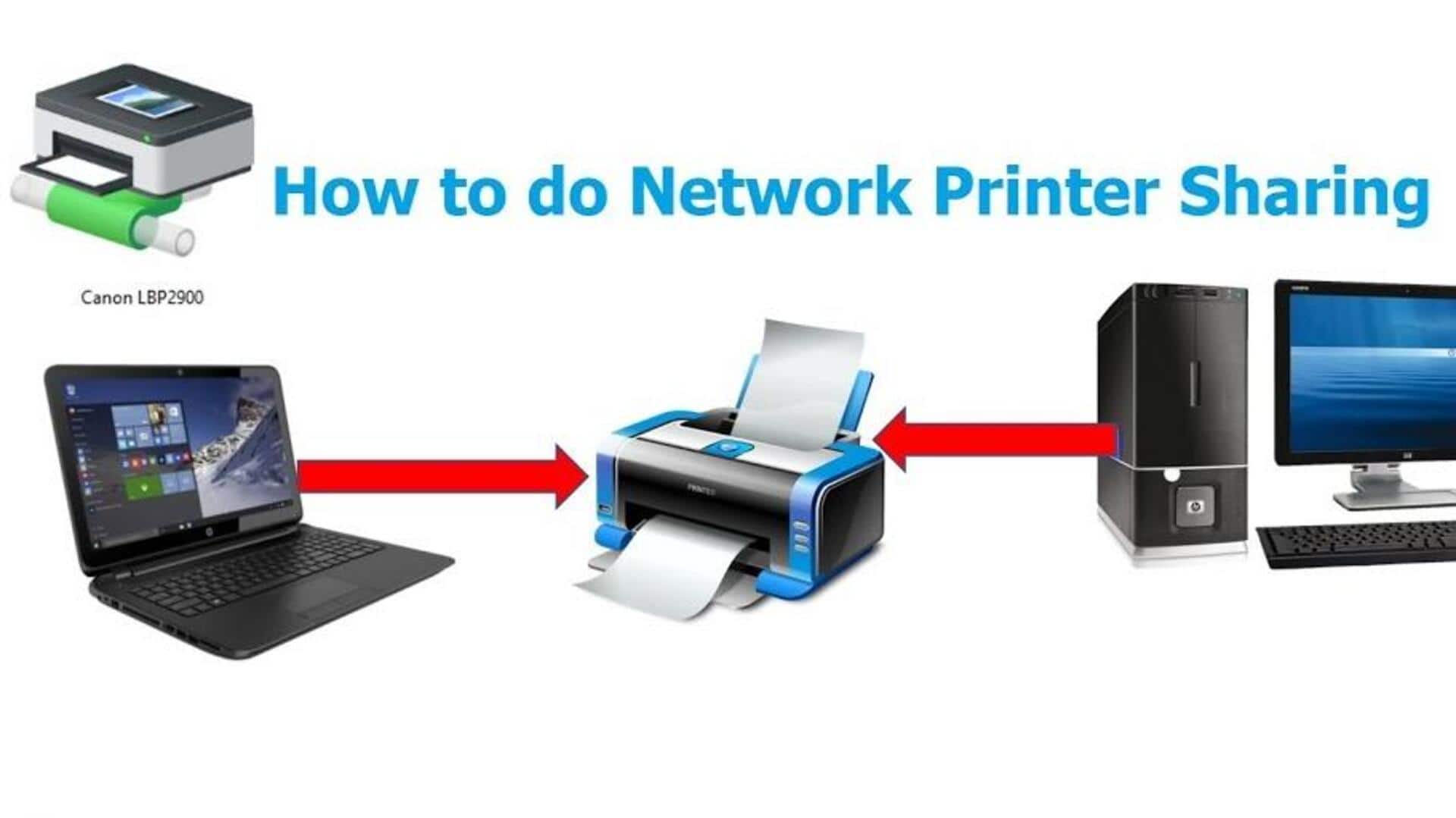 Share printers over home network: Steps given